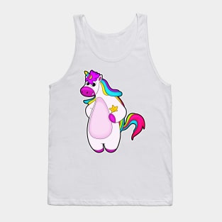 Unicorn with Star Tank Top